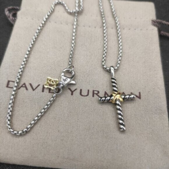 NEW David Yurman Small Cross Necklace DYXL-005 - Picture 4 of 6